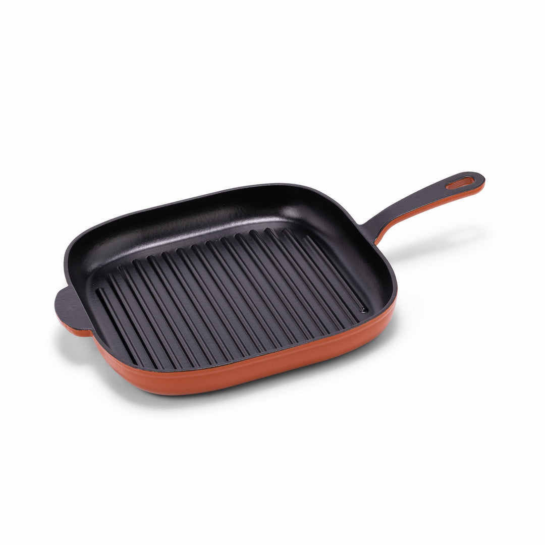 12-Inch Premium Enameled Cast Iron Grill Pan - Buchymix UK