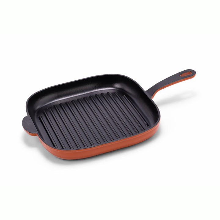 12-Inch Premium Enameled Cast Iron Grill Pan - Buchymix UK