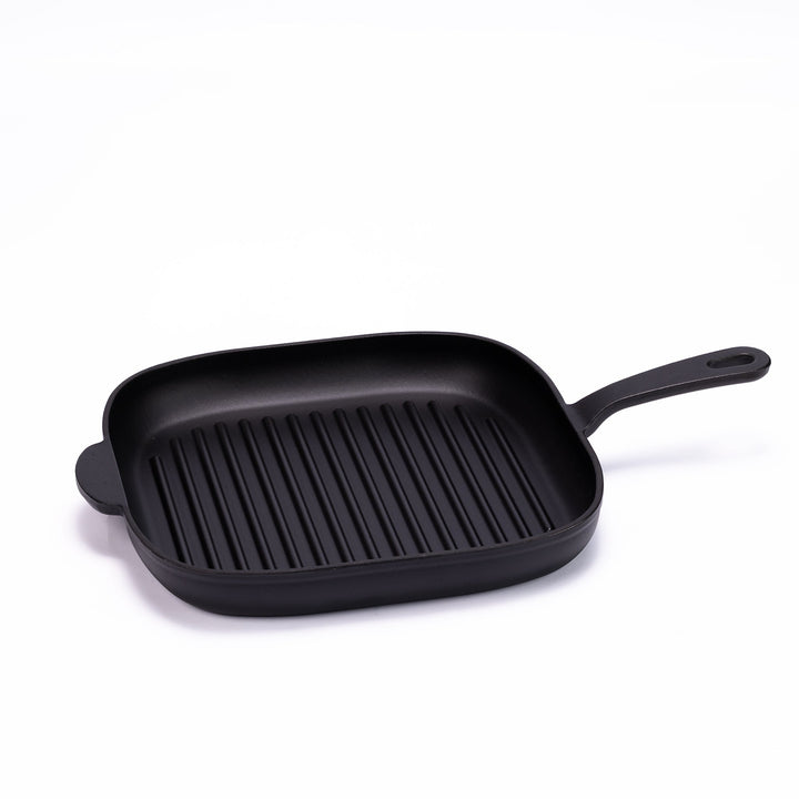 12-Inch Premium Enameled Cast Iron Grill Pan - Buchymix UK