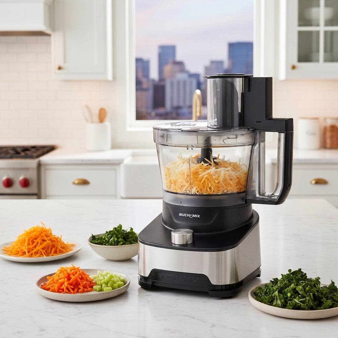 14 Cup All in 1 Pro Food Processor With Unbreakable BPA Free Bowl - Buchymix UK