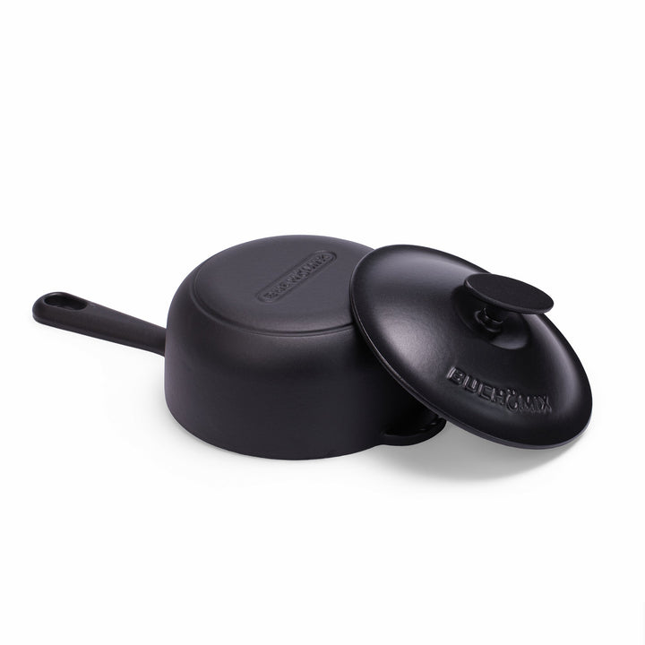 2-Quart Premium Enameled Cast Iron Saucepan with Lid - Buchymix UK