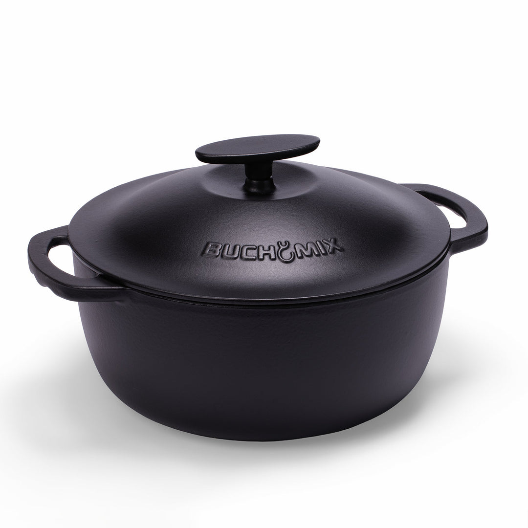 9.5L Enamelled Cast Iron Dutch Oven with Lid – 10 US qt - Buchymix UK