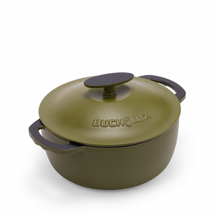 9.5L Enamelled Cast Iron Dutch Oven with Lid – 10 US qt - Buchymix UK