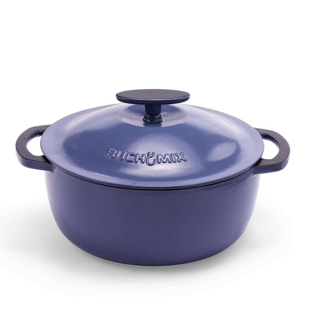 9.5L Enamelled Cast Iron Dutch Oven with Lid – 10 US qt - Buchymix UK