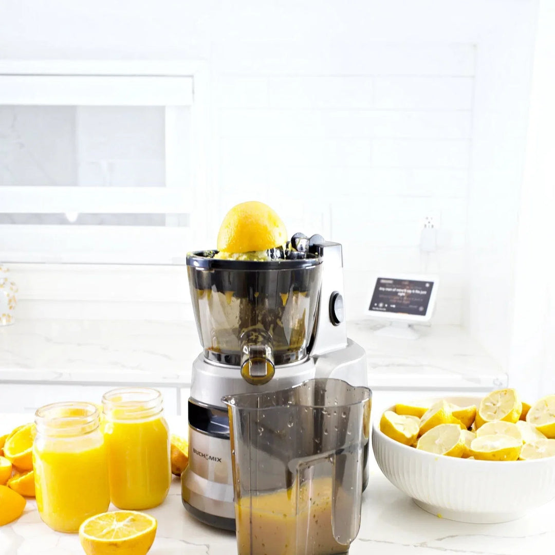 Hands Free Cold Pressed Batch Juicer With Heavy Duty Motor with Citrus Juicer