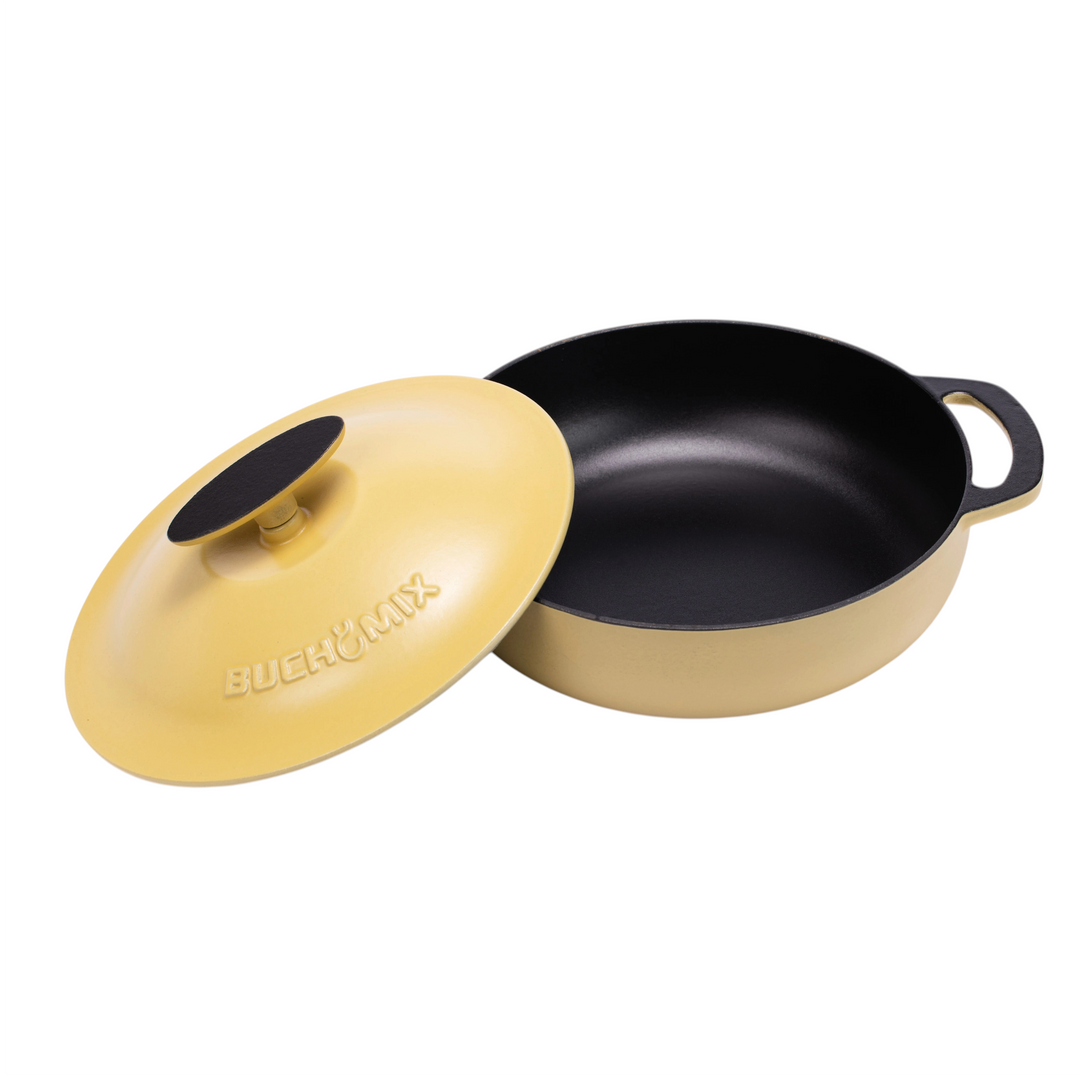 Full Set of 22-Piece Premium Enameled Cast Iron Cookware