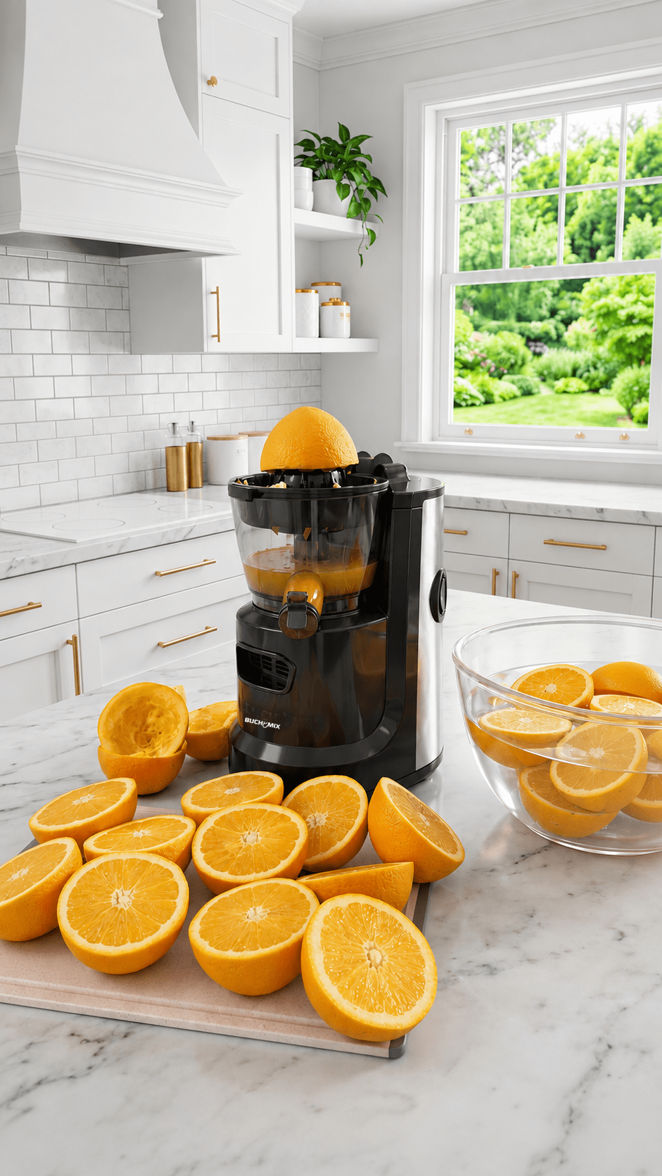 Multifunctional Hands Free Self Feeding Batch Juicer With Heavy Duty Motor - Buchymix UK