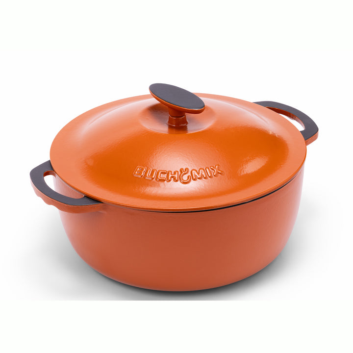 Full Set of 22-Piece Premium Enameled Cast Iron Cookware