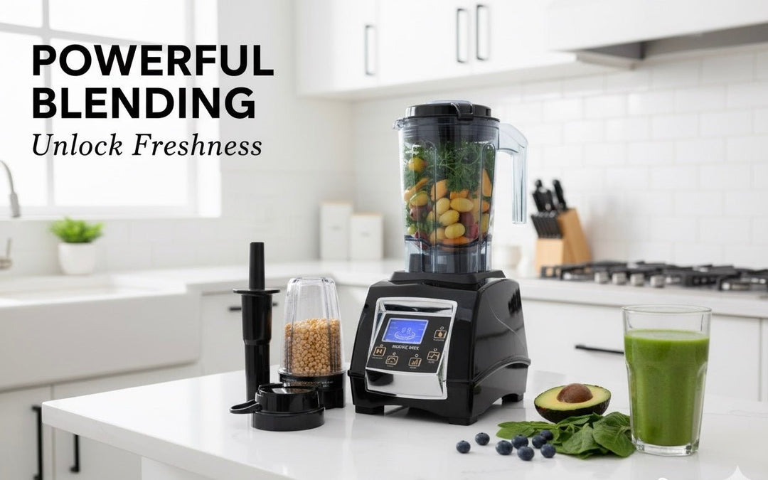 Powerful Utra Heavy Duty Turbocrush Blender - BPA Free - Buchymix UK