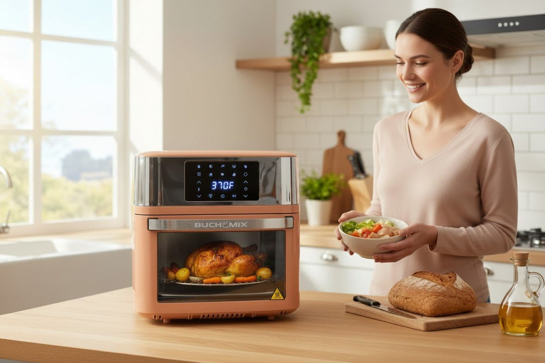 Premium Multifunction Smart Air Fryer Oven - All Stainless Steel Interior - Buchymix UK