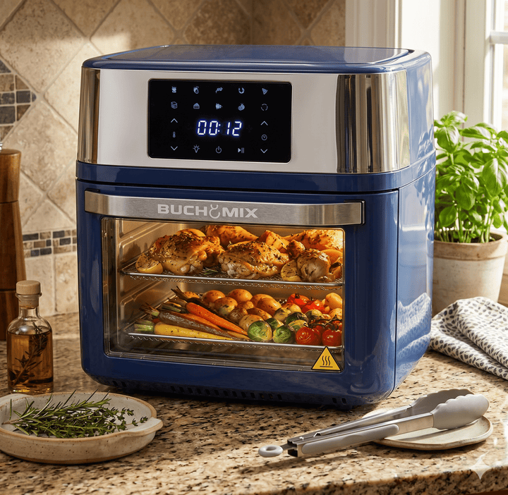 Premium Multifunction Smart Air Fryer Oven - All Stainless Steel Interior - Buchymix UK