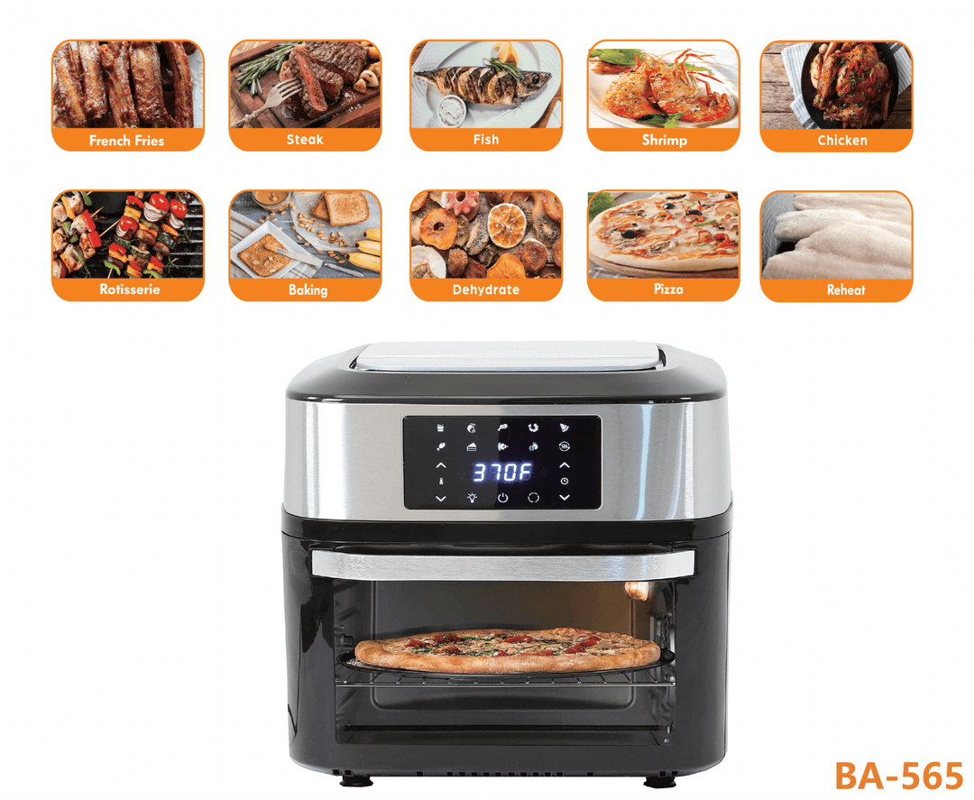Premium Multifunction Smart Air Fryer Oven - All Stainless Steel Interior - Buchymix UK