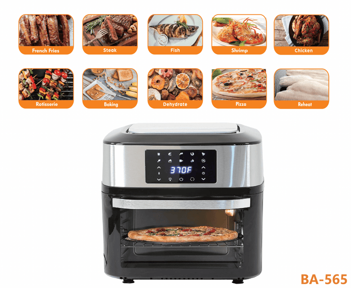 Premium Multifunction Smart Air Fryer Oven - All Stainless Steel Interior - Buchymix UK