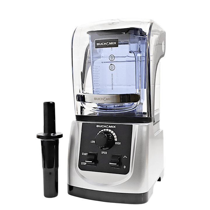 Ultra Heavy Duty Soundproof Blender With Manual Control - Silver - Buchymix UK