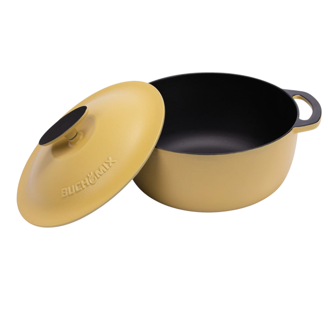 Full Set of 22-Piece Premium Enameled Cast Iron Cookware