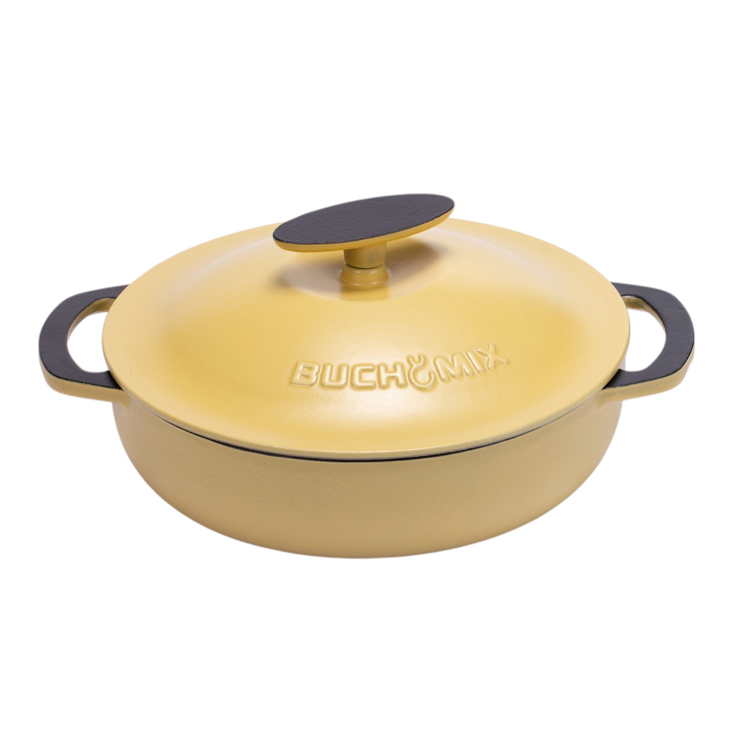 Full Set of 22-Piece Premium Enameled Cast Iron Cookware